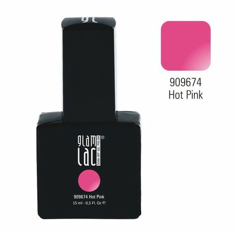 GlamLac Professionaalne Geellakk Värviline 674 Hot Pink